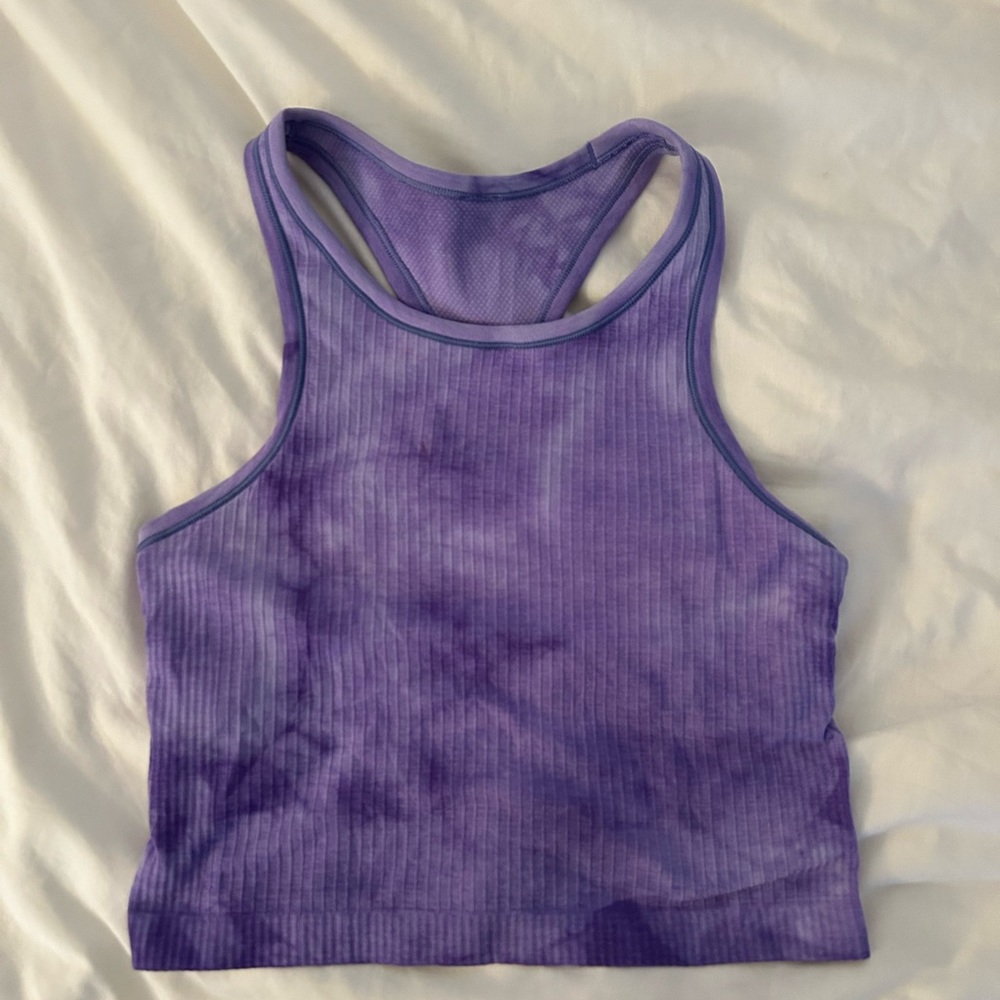lululemon ebb to street crop top size 6